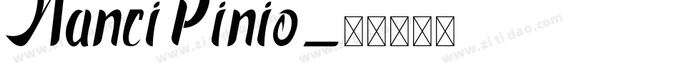 Nanci Pinio字体转换